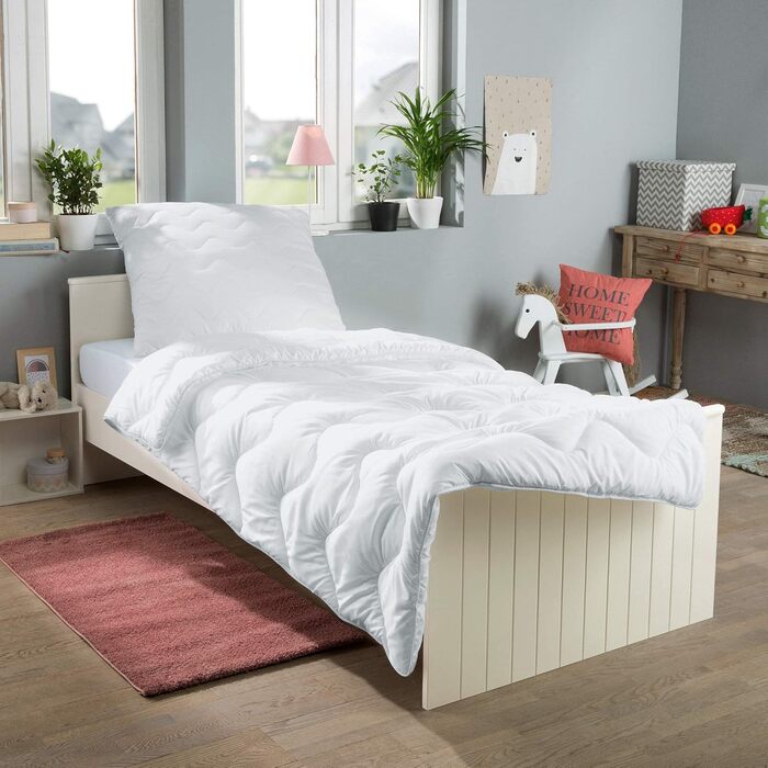 Дитяча подушка, подушка, подушка з наповнювачем Erwin Mller розміром 80х80 см - затишна і вологорегулююча, гігієнічна і проста в д