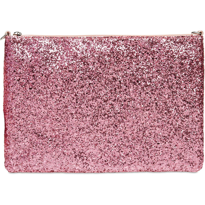 Каспер TA341 велике жіноче клатч XL з блискітками та паєтками для вечірок з ручкою, колір рожевий, розмір універсальний