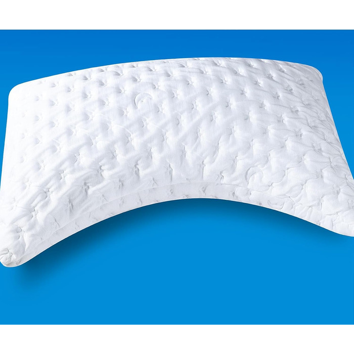 Охолоджувальна подушка для сну на боці SKYNY для підтримки шиї та плечей подушка з подрібненого пінного матеріалу з ефектом пам&39яті, ортопедична подушка для сну з регульованою висотою та чохлом, який можна прати, 5072 см