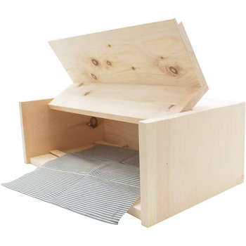 ПРИРОДНЕ життя Хлібник / хлібниця зі швейцарської кам'яної сосни, виготовлений зі 100 деревини швейцарської кам'яної сосни, включа