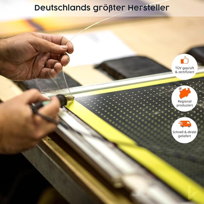 Інфрачервоний обігрівач Knighaus - 1000 Вт - для монтажу на стелю Інфрачервоний стельовий обігрівач Ефективний електричний обігрівач Сертифіковано TV/GS 5-річна гарантія виробника Захист від перегріву Стельовий обігрівач потужністю 1000 Вт без термостата