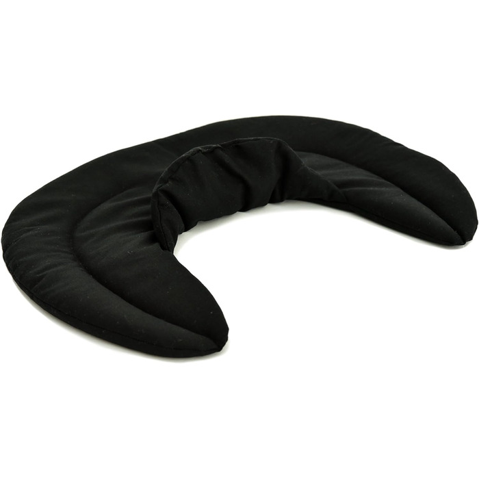 Чорна подушка для шиї зі стійкою - подушка зі спельти - подушка для шиї, подушка з підігрівом - подушка зі зерна та спельти для шиї та плечей