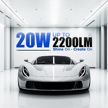 Світлодіодний світильник Barrina T5 117 см, 20 Вт, 2200 лм, 6500 К, супер яскравий білий льоховий світильник. Світлодіодний трубчастий світильник для кухні, вітальні, спальні, їдальні, балкону, коридору, гаражу, підвалу, з можливістю підключення, підключе