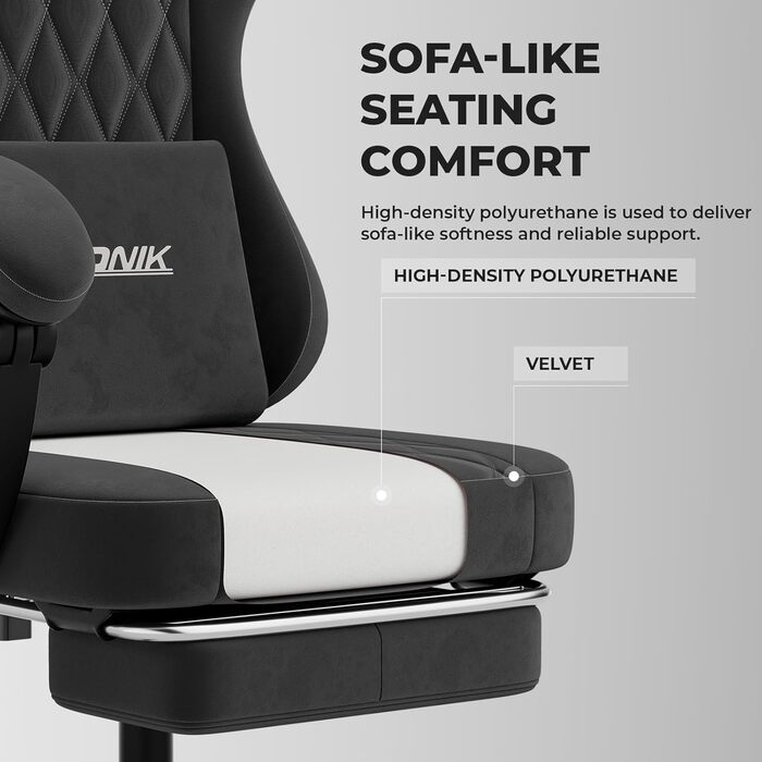 Геймерське крісло початкового рівня, ергономічне комп&39ютерне крісло з регульованою висотою та спинкою, просте ігрове крісло для дітей, підлітків та дорослих для кімнат та офісів, чорного кольору.