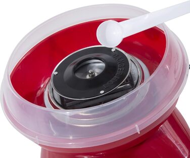 Машина для виробництва солодкої вати HOMCOM, проста у використанні машина для виробництва солодкої вати, для дорослих і дітей, нержавіюча сталь, PP, червоний