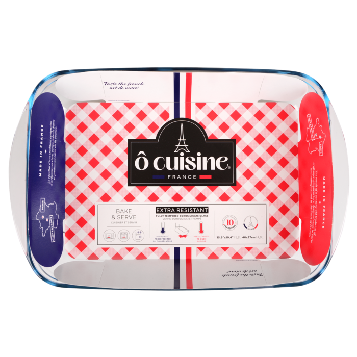 Форма для запікання O Cuisine, прозора, 40x27x7 см