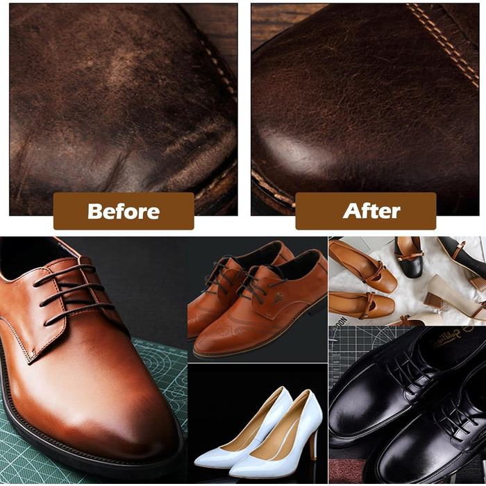 Набір для чищення взуття Vegena, набір для догляду за взуттям із 12 предметів для подорожей - із щітками для взуття, кремом для взуття, серветкою для полірування, ріжком для взуття, губкою, набором для догляду за взуттям та кремом для шкіряного взуття