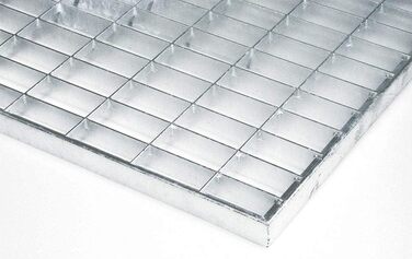 Килимок для дверей ID matt 4060 L Grid Metal Carpet, сталь, оцинкована, сірого кольору, 60 x 40 x 2 см