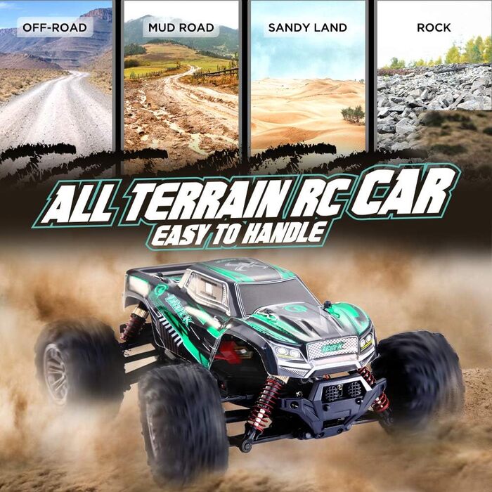 З дистанційним керуванням Електричний автомобіль на радіоуправлінні 26 км/год Високошвидкісний 120 RC Monster Truck 2,4 ГГц Гоночн