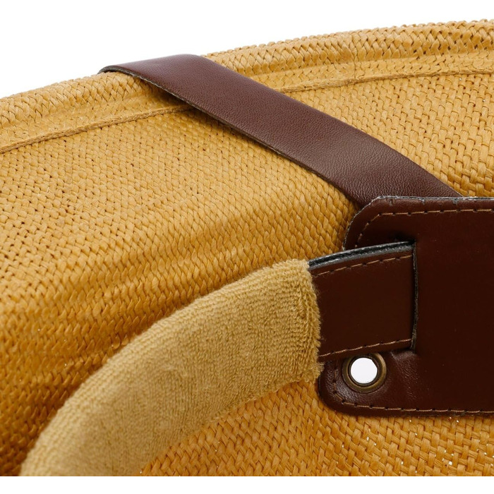 Літній солом&39яний капелюх Conner Bendigo, тропічний шолом, жіночий/чоловічий - зі шкіряним ремінцем, весна-літо, один розмір, натуральний