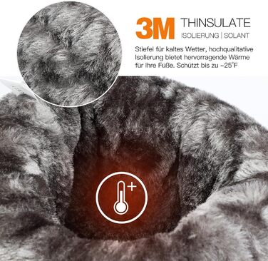 Водонепроникні зимові чоботи Kricely для чоловіків та жінок, снігові чоботи з теплою підкладкою, нековзне зимове взуття, повністю чорні, EU 45