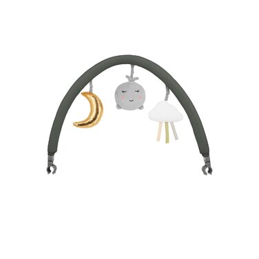 Дитяче та дитяче дорожнє ліжечко MoMi BELOVE PLUS 2-в-1, складне, 2 рівні для сну для немовлят до 9 кг та дітей до 15 кг з дитячим матрацом, ігровою ручкою, пеленальний килимок та сумка для перенесення, темно-зелений