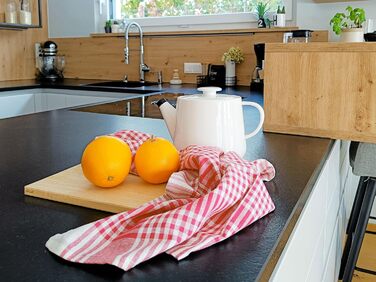 Набір з 5 чайних рушників - бавовняні розміром 50x70 см - добре поглинаючі та міцні кухонні рушники - можна прати при температурі