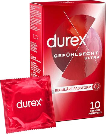 Презервативи Durex Gefühlsecht Ultra, тонкі, 10 шт