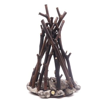 Лампа для вогнища на батарейках з підсвічуванням кам&39яної основи, реалістичний скрипучий звук, 3 регульовані режими освітлення, портативна лампа зі штучним полум&39ям з природним виглядом