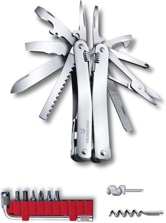 Багатофункціональний інструмент VICTORINOX Swiss Tool Spirit X Plus, 35 функцій, швейцарського виробництва, мультитул з фіксуючим