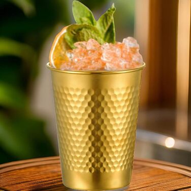 Набір з 4 шт. абельованих кавових кухлів з нержавіючої сталі, металевих склянок для пиття, стаканчиків для молока, посуду для кемпінгу та подорожей, портативних металевих стаканчиків