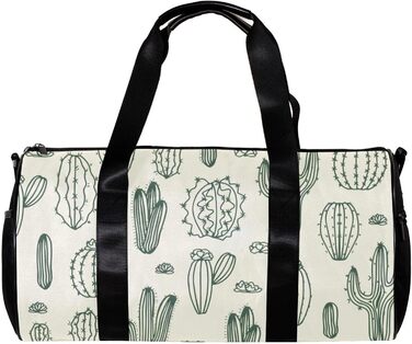 Спортивна сумка, маленька дорожня сумка, сумка для йоги, з мультяшним малюнком кактуса, сумка для фітнесу на відкритому повітрі, сумка-шопер