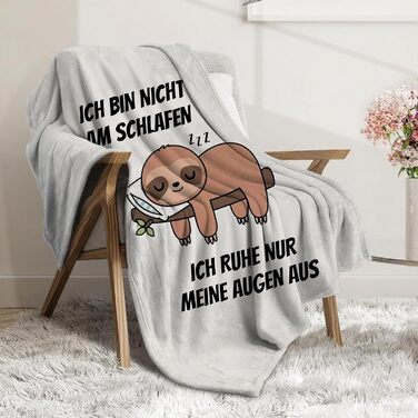 Подарунки для чоловіків, кумедна ковдра з лінивцем, подарунок на день народження для чоловіків, персоналізований подарунок для чоловіків, дідусь, тато на Різдво, день народження, День батька, 150*200