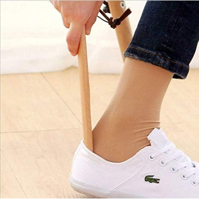 Взуття ріжок - дерев'яний ріжок для взуття ріжок для взуття з підвісною мотузкою, дерев'яний ріжок для взуття буковий ріжок для вз