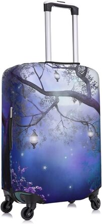 Чохол для валізи Квітучий сад - міцний, для валіз розміром 45.7-81.3 см, чорний, великий