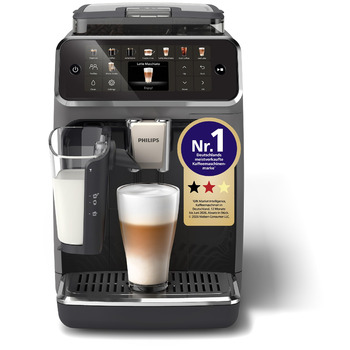 Кавомашина PHILIPS LatteGo 5500 Serie, чорна, 20 видів кавових напоїв