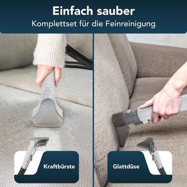 Засіб для чищення мяких меблів та пилосос для вологого прибирання Компактний засіб для чищення килимів та текстилю Засіб для чищення килимів, мяких меблів, автомобільних сидінь та диванів