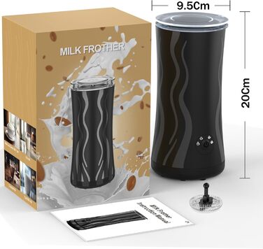 Піноутворювач для молока електричний 4 в 1 для гарячого та холодного молока Гарячий шоколад Тепле молоко Антипригарне покриття 600