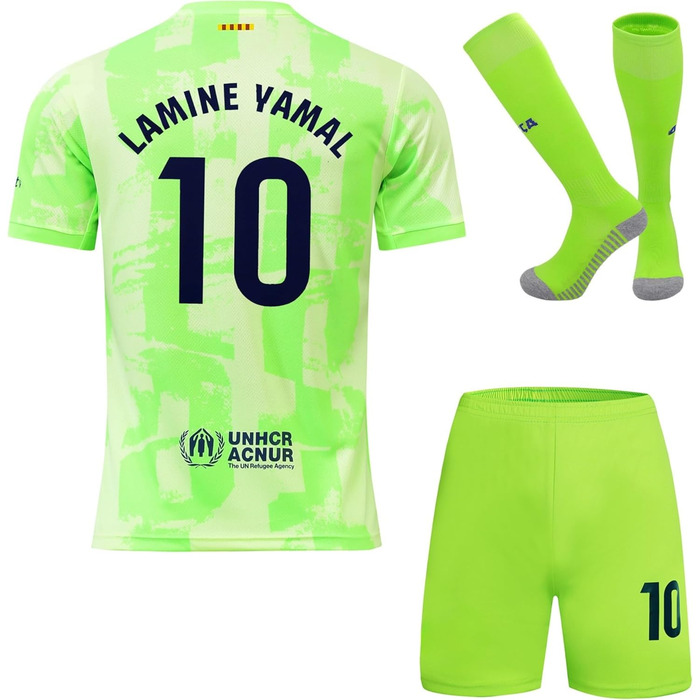 Ямал 10 Зелена третя майка, шорти та шкарпетки, дитячі та юнацькі, розмір зелений 28 (10-11 років)