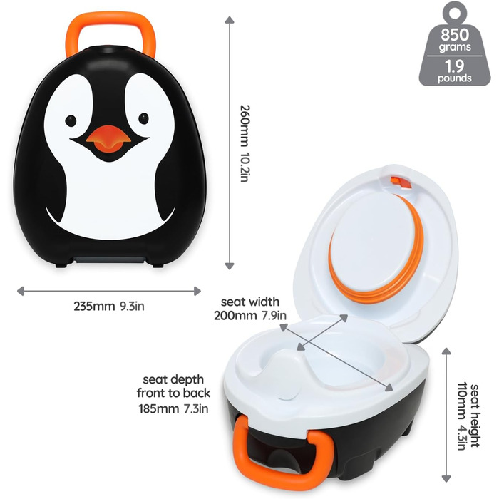 Відзначене нагородами портативне дитяче сидіння для унітазу, яке діти можуть брати куди завгодно