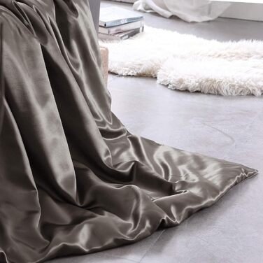 Шовковий комплект постільної білизни 3 шт. и, підодіяльник 200 х 220 см і 2 наволочки 80 х 80 см, гіпоалергенна шовкова постільна