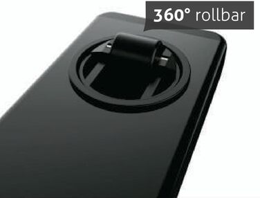 Білий з підсклянником - Мобільний, безступінчасто пневматично регульований по висоті бічний столик 65-103 см на колесах для дивана, ліжка, дитячої кімнати та домашнього офісу, 121WW 70 x 40