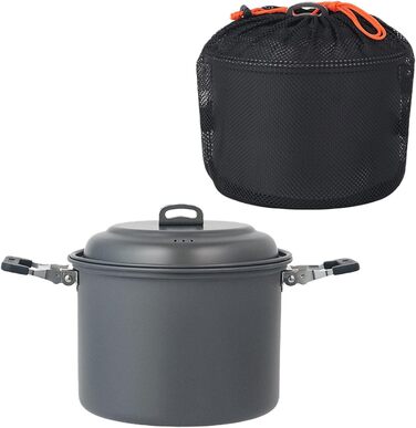 Каструлі для кемпінгу, твердий алюміній, посуд для кемпінгу, багатофункціональний посуд для кемпінгу, легкий, для кемпінгу, пікніків, каструлі для супу, каструлі для кемпінгу на відкритому повітрі