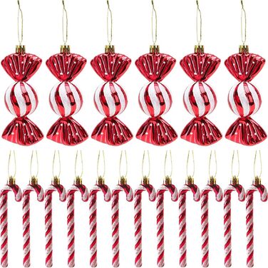 Різдвяних прикрас у формі цукерок 18 шт Winwild