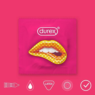 Презервативи Durex Fun Explosion, гумові різні різновиди для захоплюючого різноманіття - Контрацепція, яка приносить задоволення 40 упаковок (1 x 40 шт. ), чорні