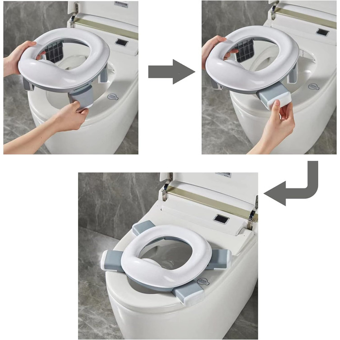 Складний дитячий горщик PandaEar для подорожей Дорожній горщик для дитячого унітазу, сидіння для унітазу сидіння для унітазу дитяч