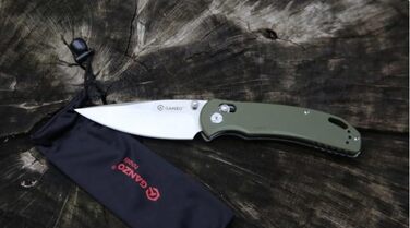 Ніж Ganzo G7531 Колір рукоятки зелений - Довжина клинка 8.9 см - Механізм замикання G-Lock - Сталь клинка нержавіюча сталь 440C
