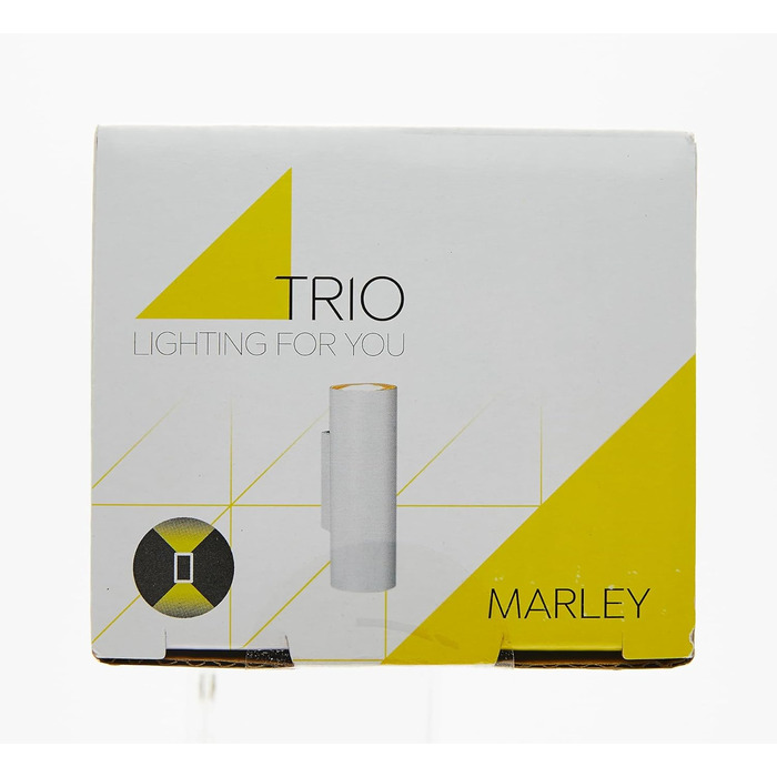 Світильники Trio Торшер Marley 412400131, Метал Білий матовий, Ексклюзивна лампочка GU10 (Настінний світильник 2-полум'я)