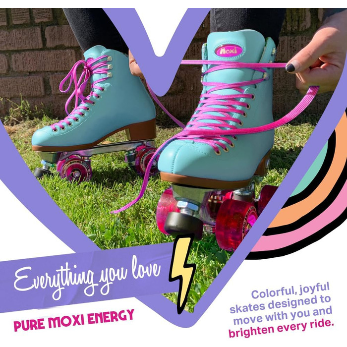 Роликові ковзани Moxi - Beach Bunny - Модні жіночі роликові ковзани Полуничний лимонад Розмір 4