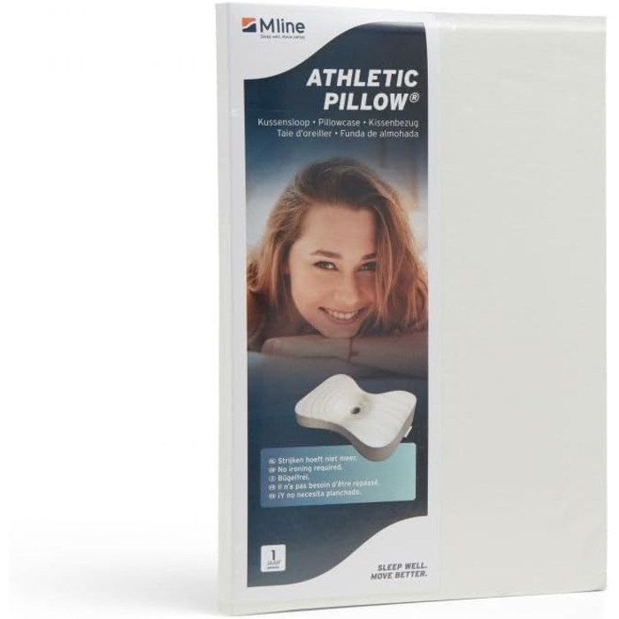 Лінія M Спортивна подушка 2 шт. Наволочка - Високоякісна бавовняна еластична наволочка - Екрю - 50 x 36 см Стандартний бежевий