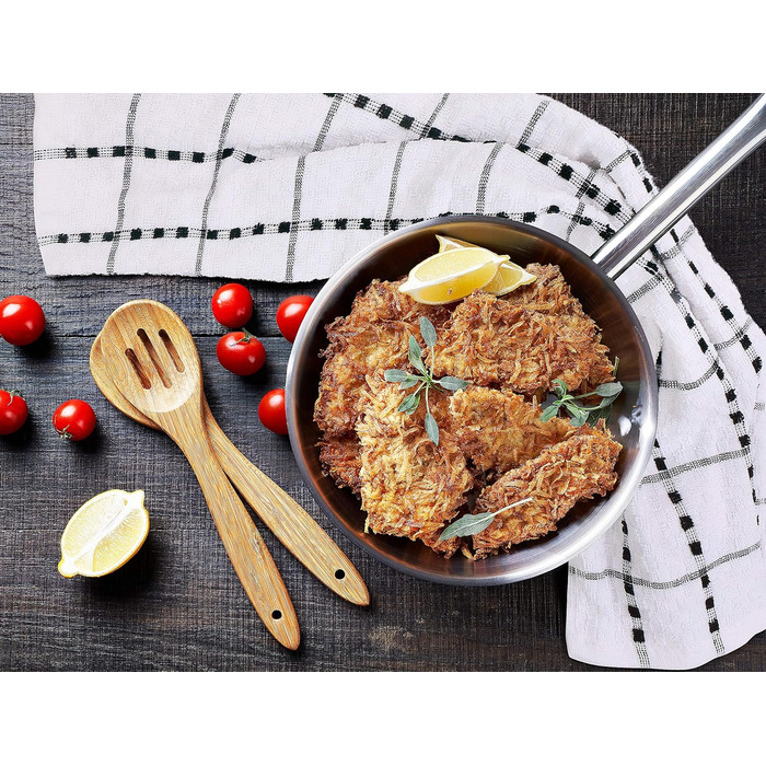 Чайних рушників Кухонні рушники, бавовняний чайний рушник 38 x 64 см - можна прати в машині (чорні та білі) 12 pack чорні та білі,