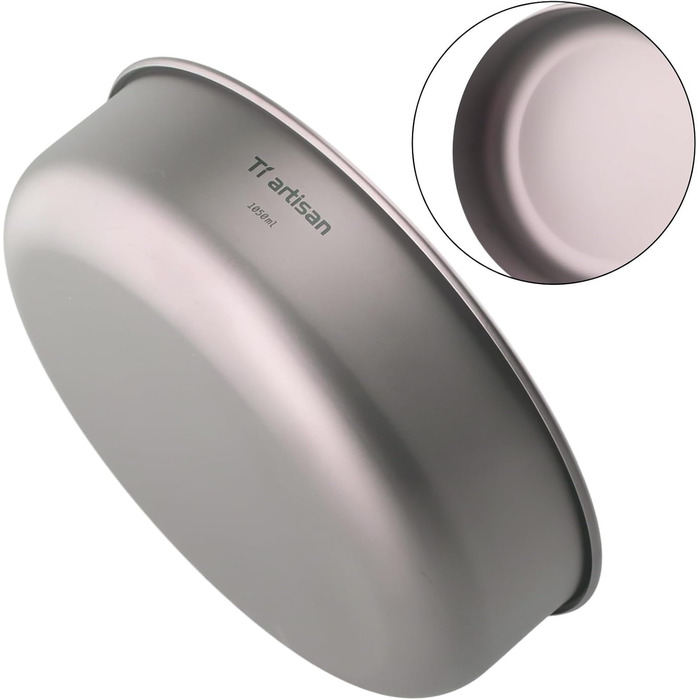 Кемпінгова миска штабельований, легкий посуд для походів, подорожей з рюкзаком та пікніків обєм 3501200 мл, можна мити в посудомийній машині (1050 мл)