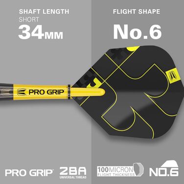 Набір дротиків Target Darts Bolide Void 90 вольфраму, сталеві наконечники зі швейцарськими наконечниками 21G/22G/23G/24G/25G/25G Професійні набори дротиків, чорні дротики, швейцарські наконечники - інструмент у комплекті, ствол 23G 01