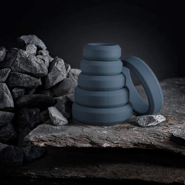 Набір ерекційних кілець Boners, 6 штук, силікон, для тривалої та твердої ерекції, сірий