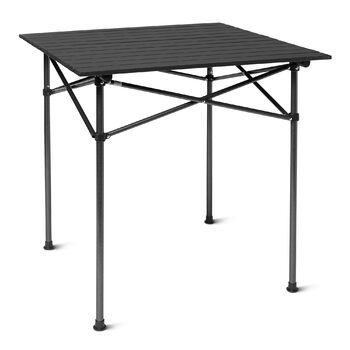 Кемпінговий стіл Storeo Basics, великий, 70,4 см (Ш) x 70,4 см (Г) x 69,9 см (В), чорний
