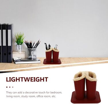 Тримач для окулярів Luxshiny Double з гладкого матеріалу з плюшевою підкладкою, для зберігання сонцезахисних окулярів та окулярів, прикраса для столу та тумбочки біля ліжка