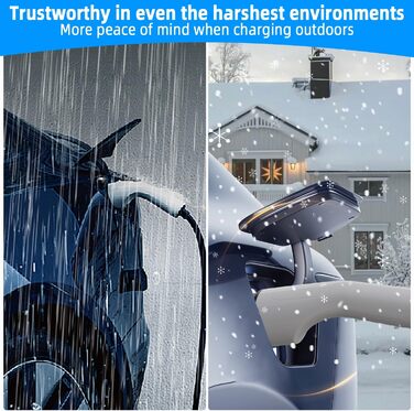 Тип 2 зарядний кабель Schuko, 3.5KW 6-16A Портативний зарядний кабель EV Зарядні пристрої з керованим цифровим дисплеєм для електр