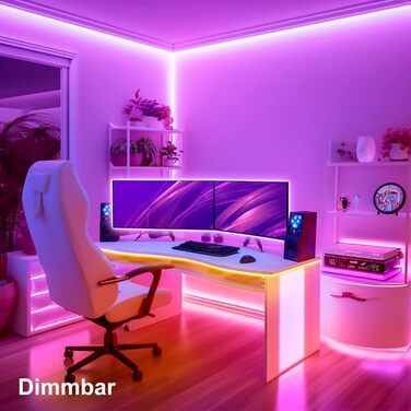 Світлодіодна стрічка VKH 5м, Світлодіодна стрічка 5м Самоклеюча Bluetooth RGB світлодіодна стрічка з пультом дистанційного керуван