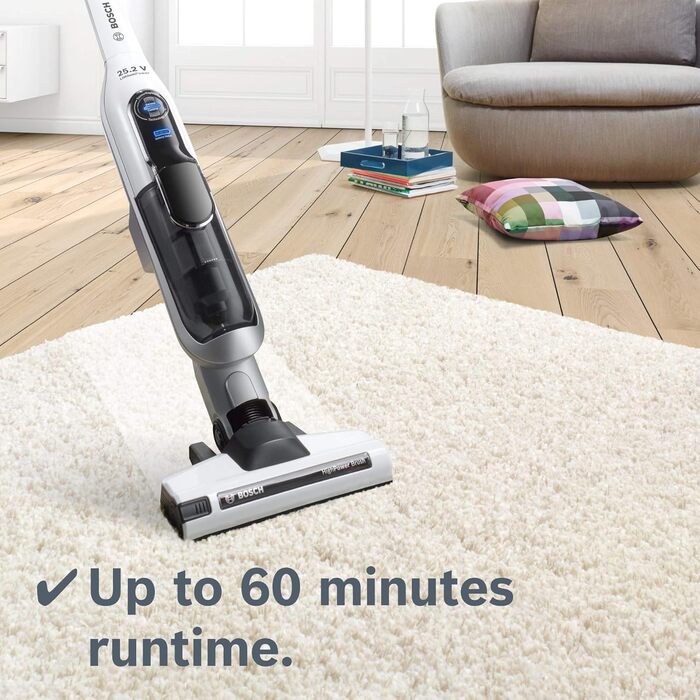 Акумуляторний пилосос Bosch Athlet BCH6L2560, акумуляторний ручний пилосос, без мішка, гігієнічний фільтр плюс, висока потужність