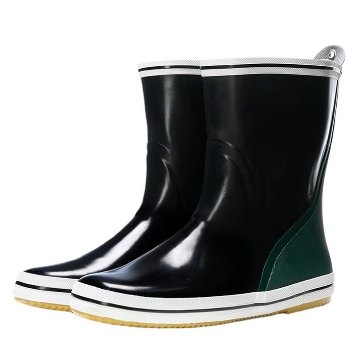 Чоловічі гумові чоботи до середини литки, нековзні, водонепроникні, чоловіче водне взуття, гумові чоботи для активного відпочинку на природі, рибальські чоботи для дорослих, розмір 42, сині